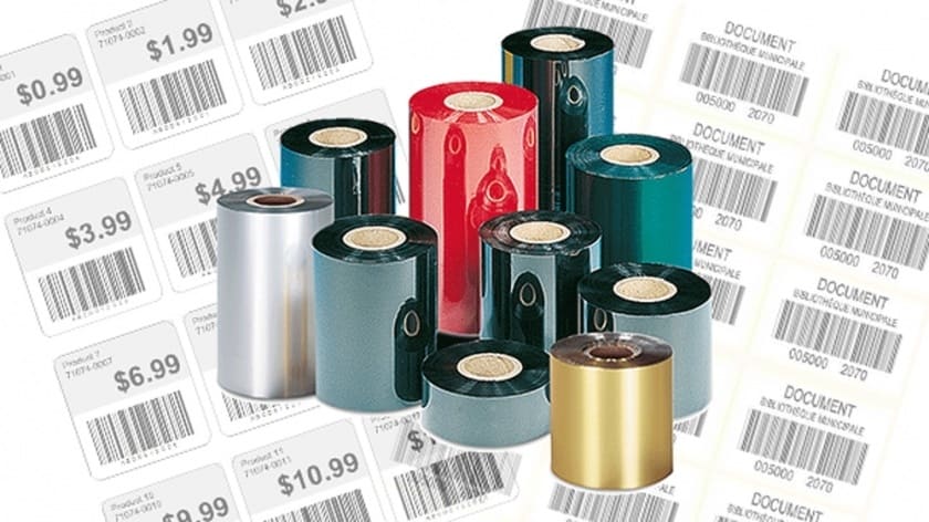 Tổng hợp các kích thước ribbon wax phổ biến cho máy in tem nhãn mã vạch